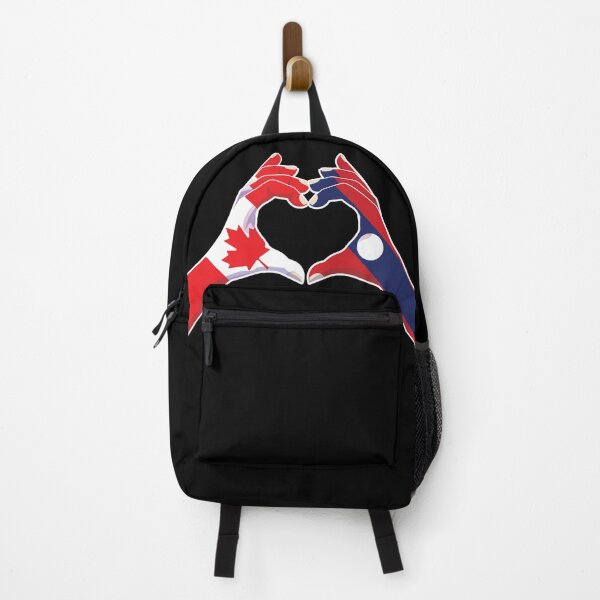 Item preview, Laos Laotian Canadian Canada Love Heart Peace designed and sold by FlagX.