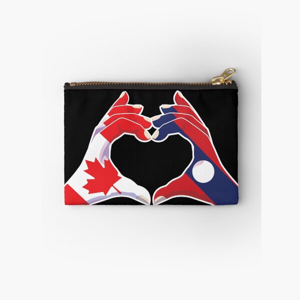 Item preview, Laos Laotian Canadian Canada Love Heart Peace designed and sold by FlagX.