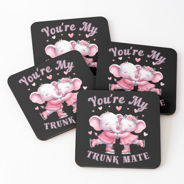 Item preview, You're My Trunk Mate. elephant portrait designed and sold by ElephantVibes.
