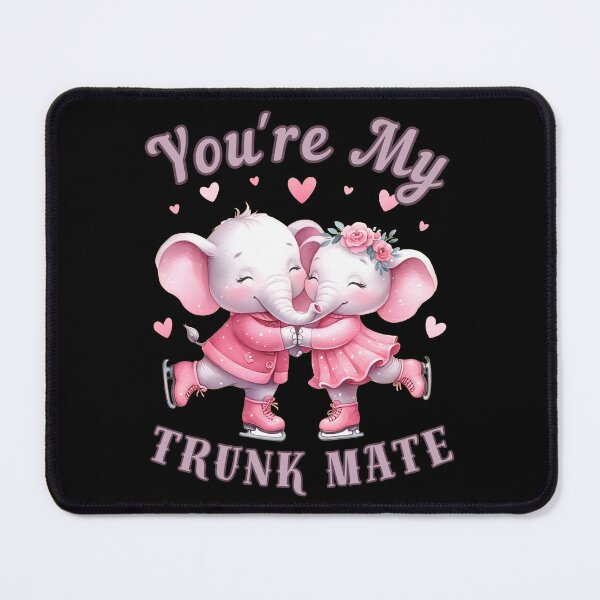 Item preview, You're My Trunk Mate. elephant portrait designed and sold by ElephantVibes.