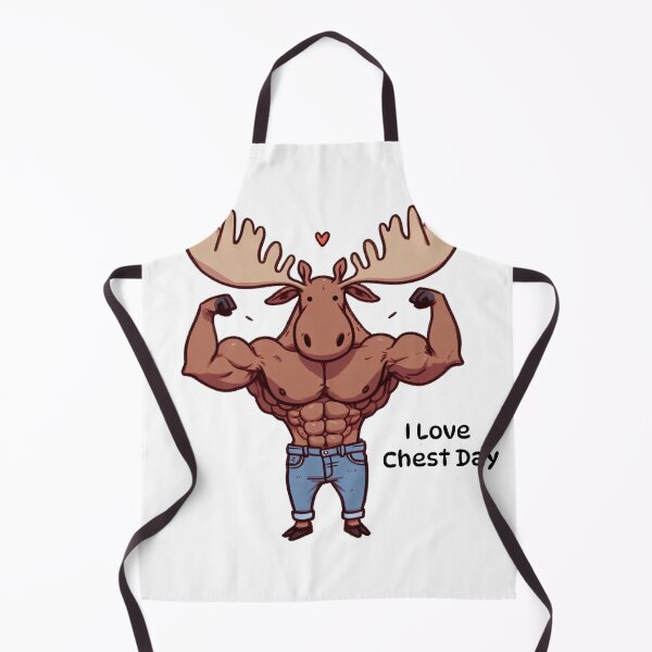 Item preview, I Love Chest Day Moose Version designed and sold by LemuellTrends.