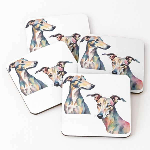 Item preview, Watercolor Greyhound Duo designed and sold by Fashon1.