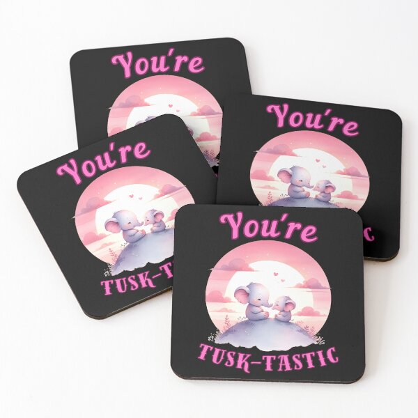 Item preview, You're Tusk-Tastic. elephant portrait designed and sold by ElephantVibes.