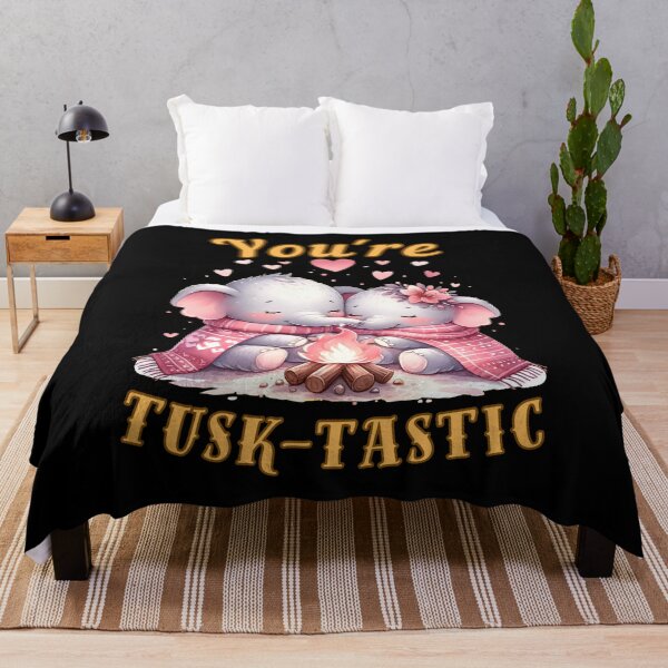 Item preview, You're Tusk-Tastic. watercolor elephant designed and sold by ElephantVibes.