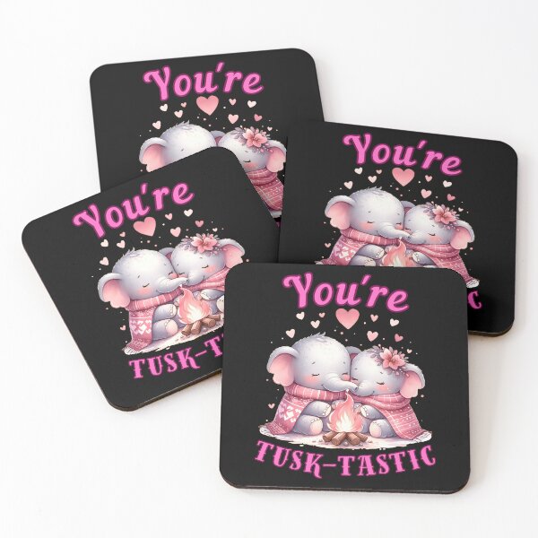 Item preview, You're Tusk-Tastic. elephant saying designed and sold by ElephantVibes.