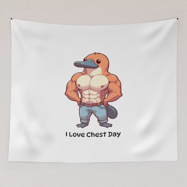 Item preview, I Love Chest Day Platypus Version designed and sold by LemuellTrends.