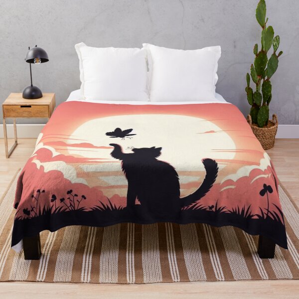 Item preview, Cat and butterfly. designed and sold by growing-mom.