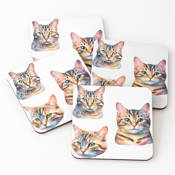 Item preview, Watercolor Cats Trio designed and sold by Fashon1.