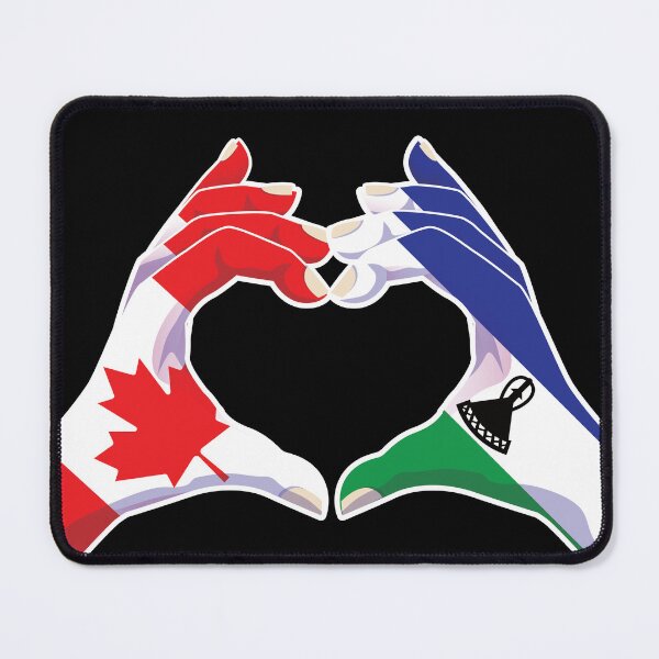 Item preview, Lesotho Lesothan Canada Canadian Love Heart Peace designed and sold by FlagX.