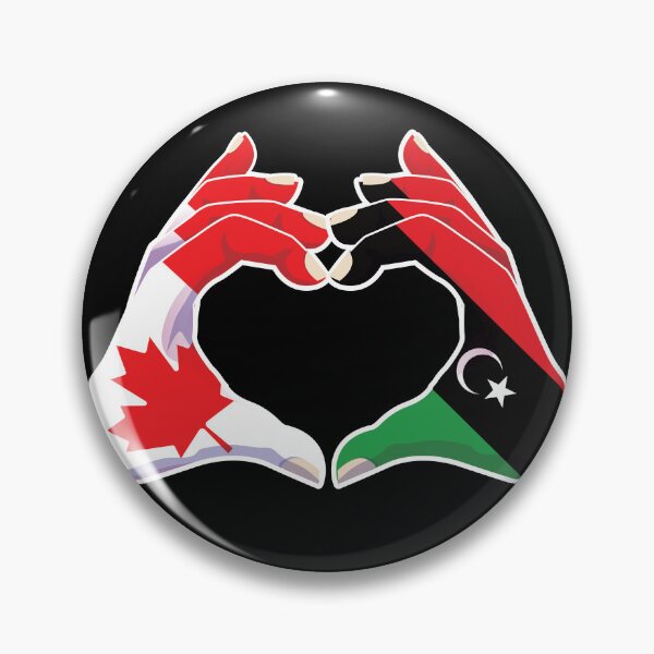 Item preview, Libya Libyan Canadian Canada Love Heart Peace designed and sold by FlagX.
