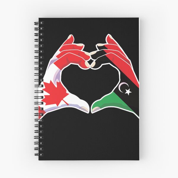 Item preview, Libya Libyan Canadian Canada Love Heart Peace designed and sold by FlagX.