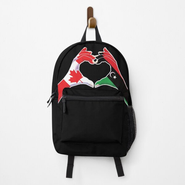 Item preview, Libya Libyan Canadian Canada Love Heart Peace designed and sold by FlagX.