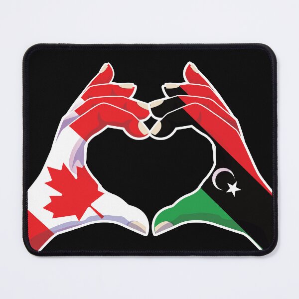 Item preview, Libya Libyan Canadian Canada Love Heart Peace designed and sold by FlagX.