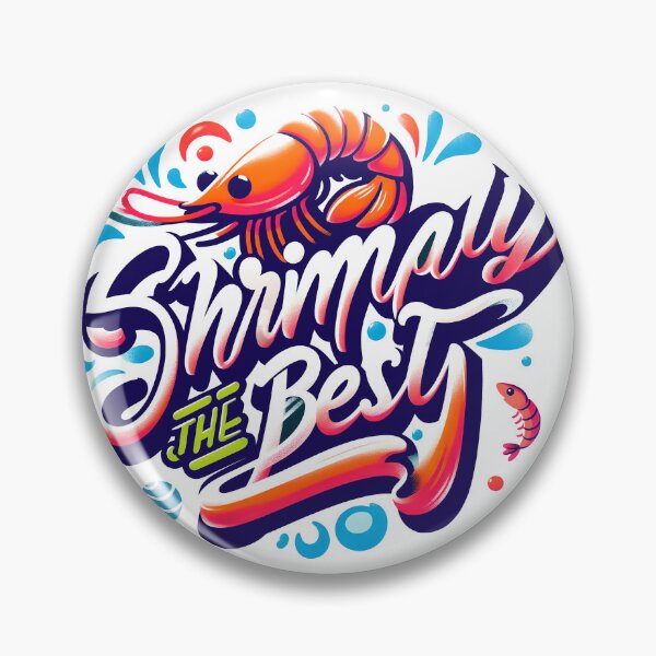 Item preview, Shrimply The Best, typography designed and sold by maxmaj.