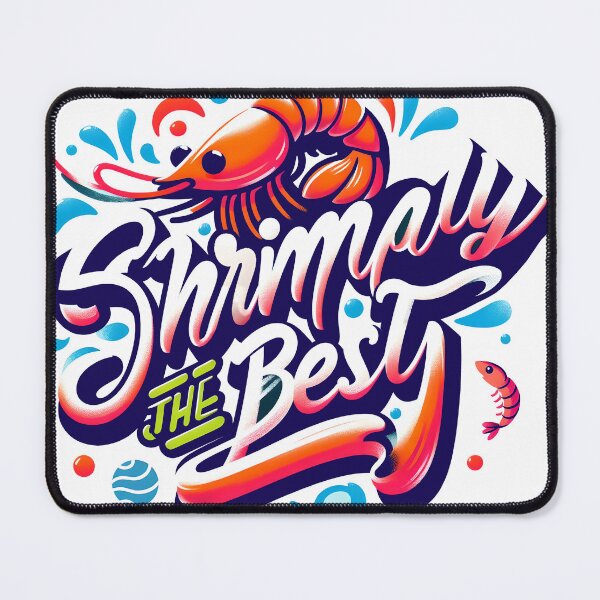 Item preview, Shrimply The Best, typography designed and sold by maxmaj.