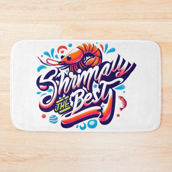 Item preview, Shrimply The Best, typography designed and sold by maxmaj.