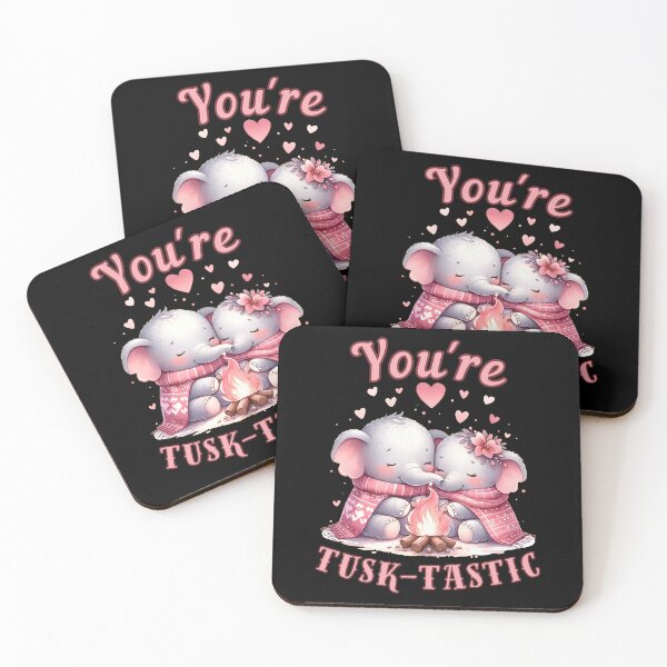 Item preview, You're Tusk-Tastic. elephant quote designed and sold by ElephantVibes.
