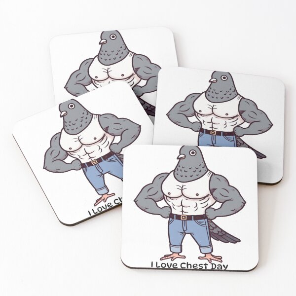 Item preview, I Love Chest Day Pigeon Version designed and sold by LemuellTrends.