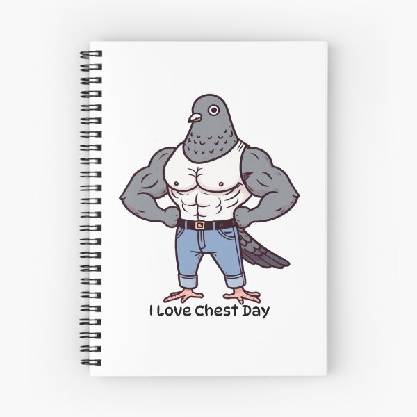 Item preview, I Love Chest Day Pigeon Version designed and sold by LemuellTrends.