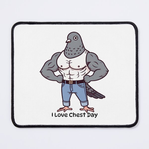 Item preview, I Love Chest Day Pigeon Version designed and sold by LemuellTrends.