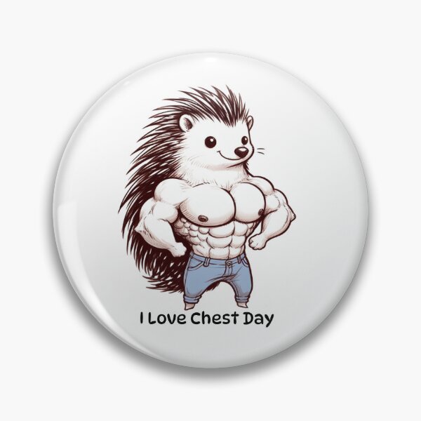 Item preview, I Love Chest Day Hedgehog Version designed and sold by LemuellTrends.