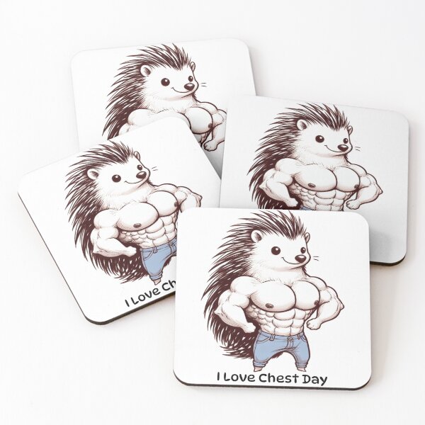 Item preview, I Love Chest Day Hedgehog Version designed and sold by LemuellTrends.