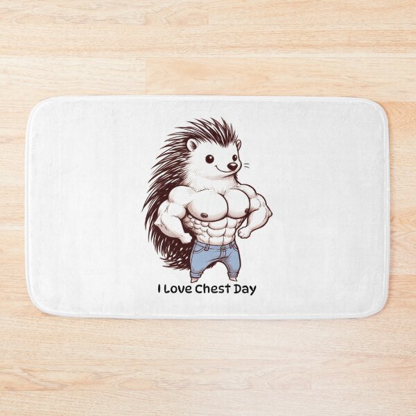 Item preview, I Love Chest Day Hedgehog Version designed and sold by LemuellTrends.