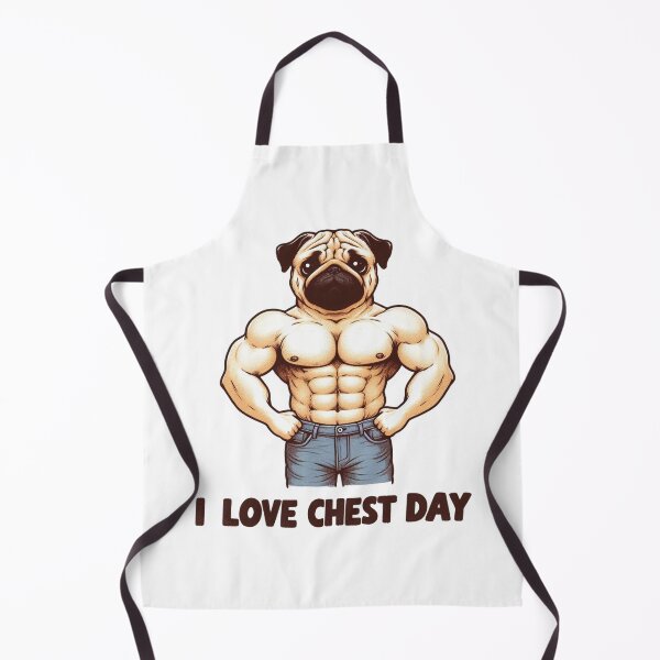 Item preview, I Love Chest Day Pug Version designed and sold by LemuellTrends.