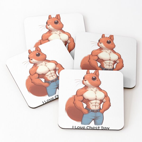 Item preview, I Love Chest Day Squirrel Version designed and sold by LemuellTrends.