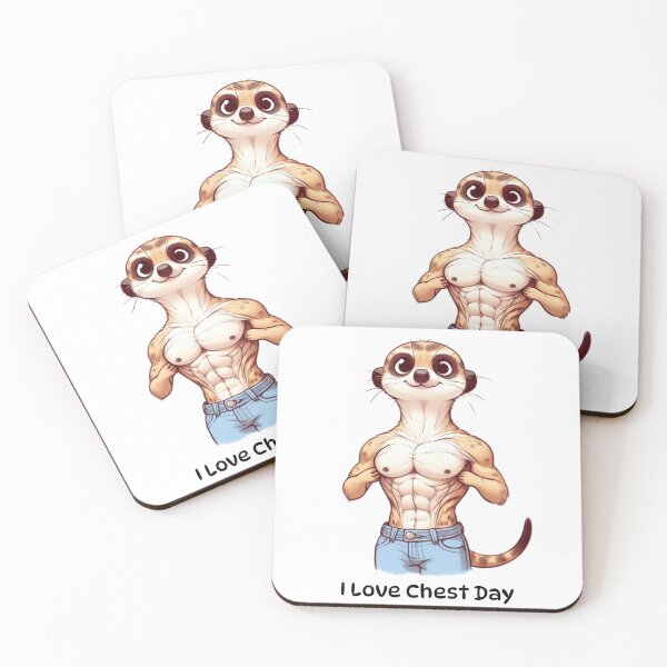 Item preview, I Love Chest Day Meerkat Version designed and sold by LemuellTrends.