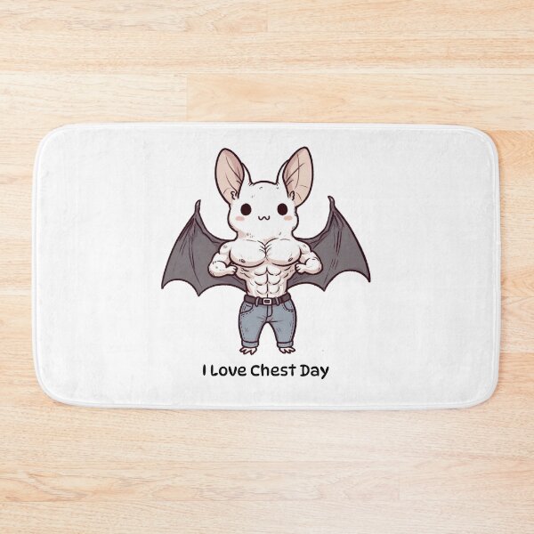 Item preview, I Love Chest Day Bat Version designed and sold by LemuellTrends.