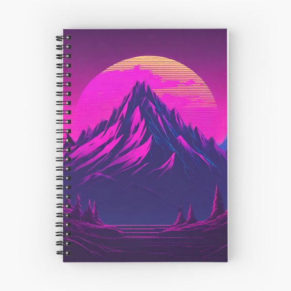 Item preview, Synthwave Mountainscapes designed and sold by CharmStudio.