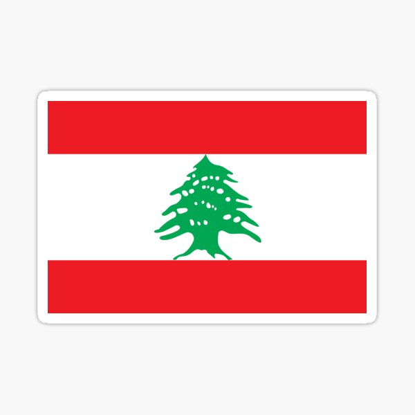 Lebanese Flag of Lebanon Sticker