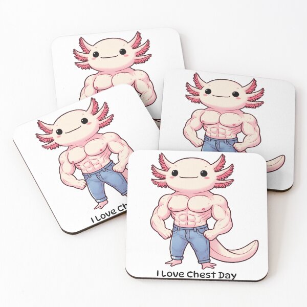 Item preview, I Love Chest Day Axolotl Version designed and sold by LemuellTrends.