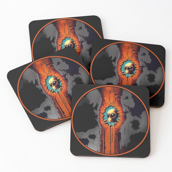 Item preview, Alien looks through the wall, Where is my key? designed and sold by Wallisart.