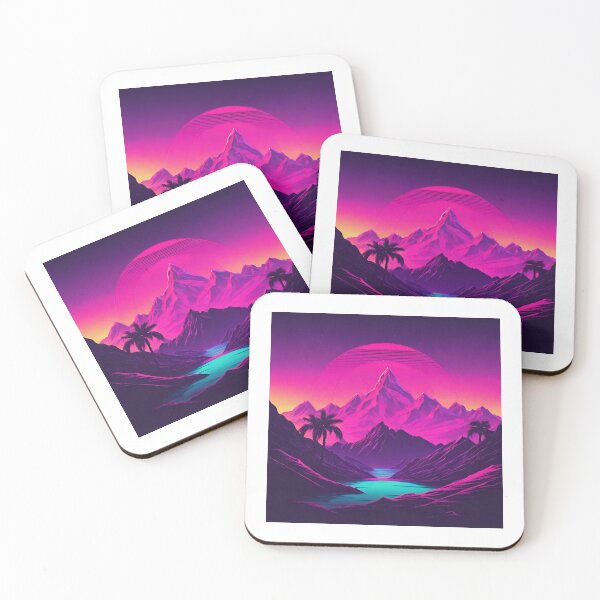 Item preview, Synthwave Landscape  designed and sold by CharmStudio.