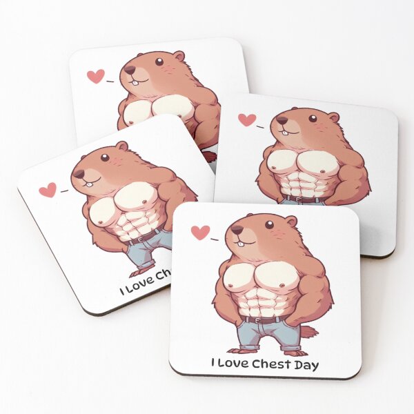 Item preview, I Love Chest Day Groundhog Version designed and sold by LemuellTrends.