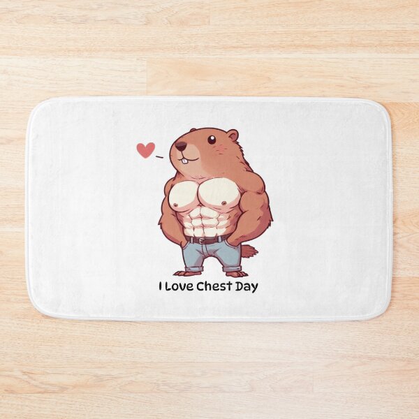 Item preview, I Love Chest Day Groundhog Version designed and sold by LemuellTrends.