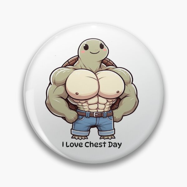 Item preview, I Love Chest Day Turtle Version designed and sold by LemuellTrends.