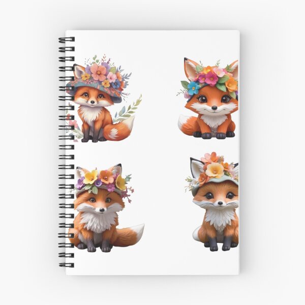 Artikelvorschau, Blumenfuchs-Aufkleber. entworfen und verkauft von Vegasstickers.
