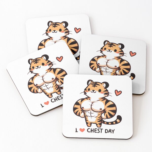 Item preview, I Love Chest Day Tiger Version designed and sold by LemuellTrends.