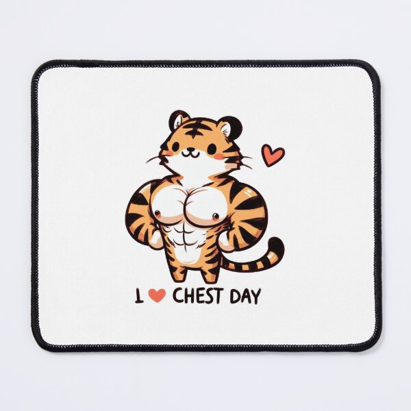 Item preview, I Love Chest Day Tiger Version designed and sold by LemuellTrends.