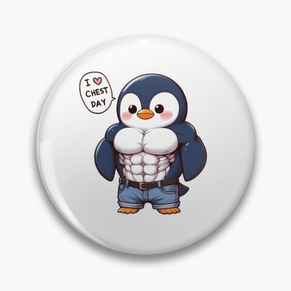 Item preview, I Love Chest Day Pinguin Version designed and sold by LemuellTrends.