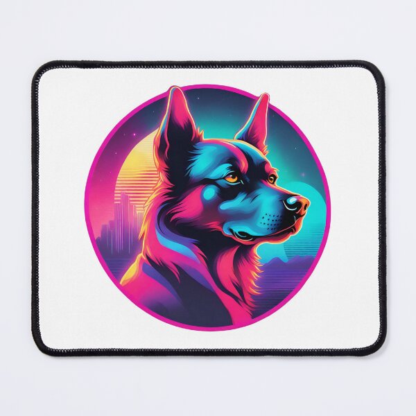 Item preview, Synthwave Dog designed and sold by CharmStudio.