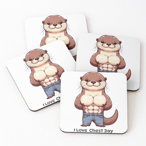 Item preview, I Love Chest Day Otter Version designed and sold by LemuellTrends.
