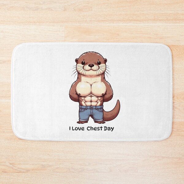 Item preview, I Love Chest Day Otter Version designed and sold by LemuellTrends.