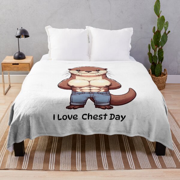 Item preview, I Love Chest Day Otter Version designed and sold by LemuellTrends.