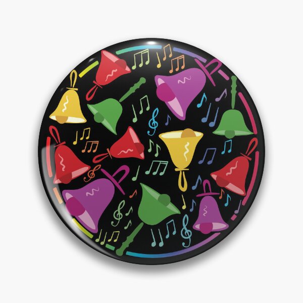 Item preview, Handbell Melody of Colors: A Circle of Bells And Music Notes designed and sold by SubtleSplit.