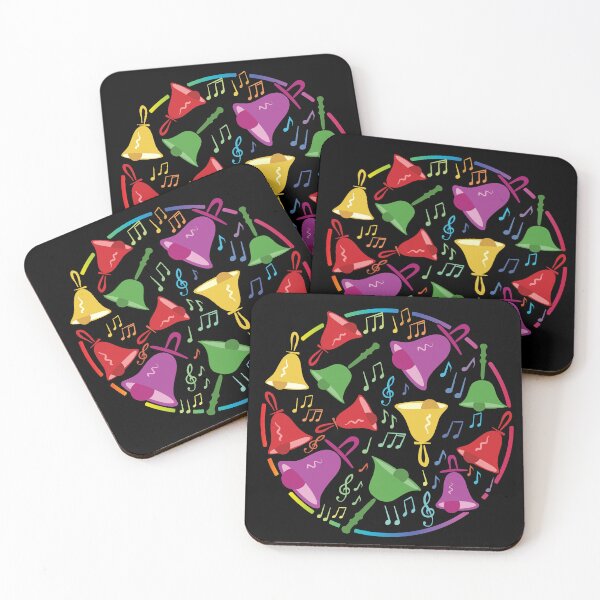 Item preview, Handbell Melody of Colors: A Circle of Bells And Music Notes designed and sold by SubtleSplit.
