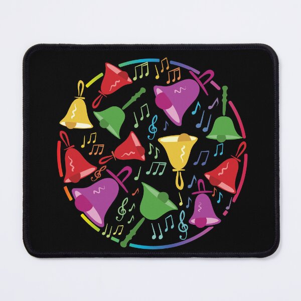 Item preview, Handbell Melody of Colors: A Circle of Bells And Music Notes designed and sold by SubtleSplit.